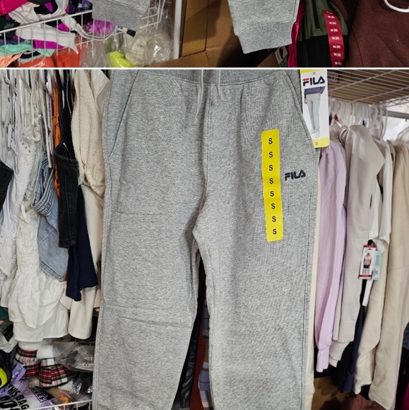 FILA FLEECE JOGGER PANTS WOMEN'S SIZE AVAILABLES Grey - Picture 2 of 3